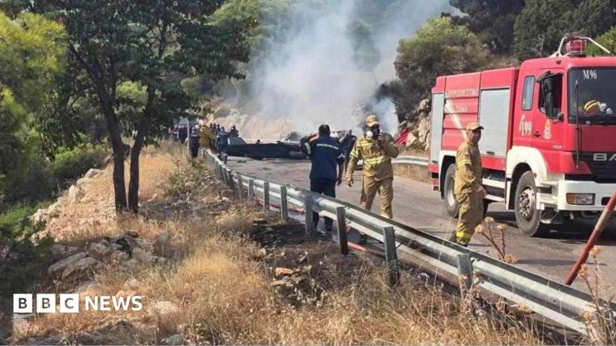 Two Killed as Firefighting Helicopters Collide Mid-Air in Greece