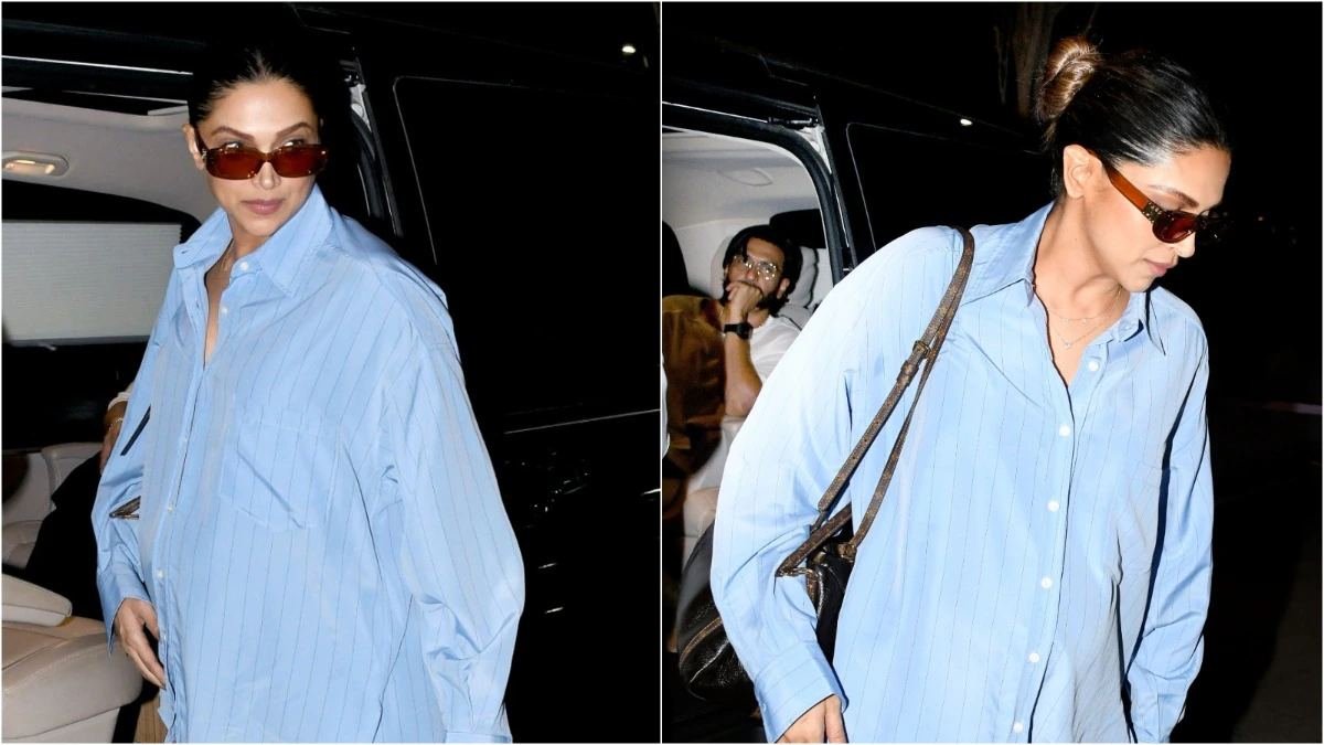 Pregnant Deepika Padukone Spotted at Mumbai Airport as Ranveer Singh Drops Her Off