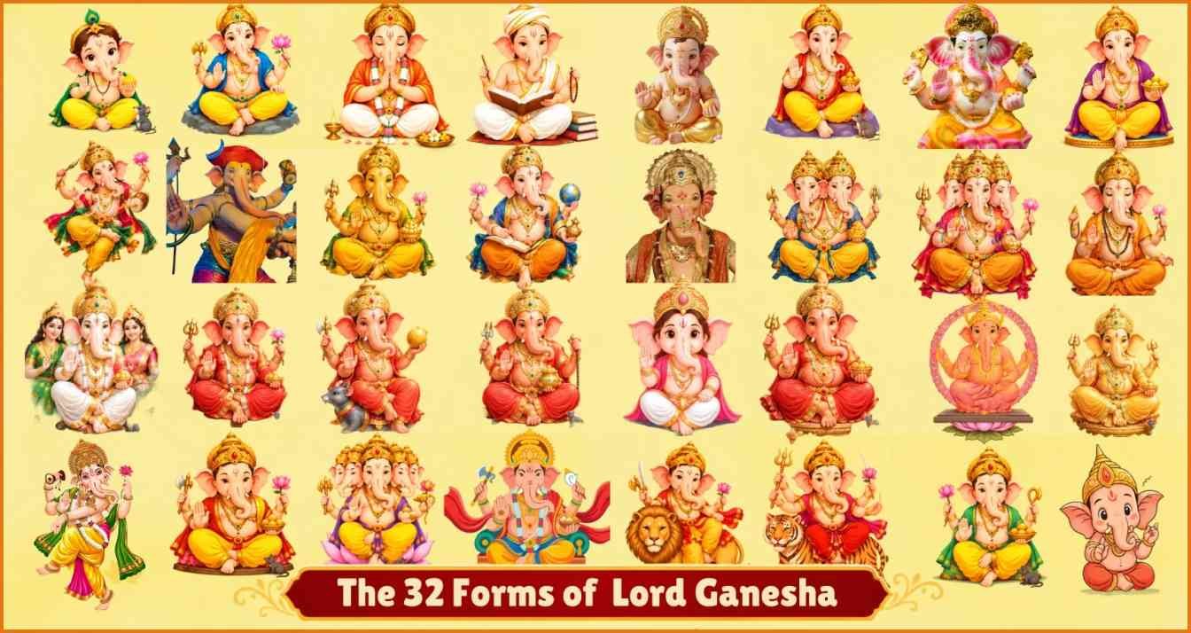 Understanding the 32 Forms of Lord Ganesha and Their Spiritual Significance