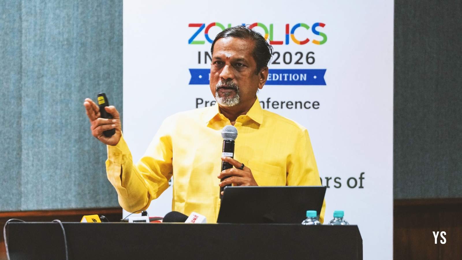 Zoho's Sridhar Vembu Discusses 'Ubiquitous Intelligence' at TechSparks 2026