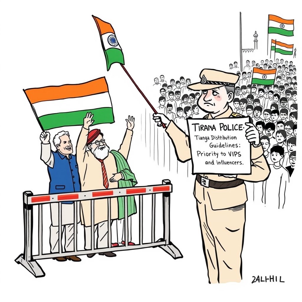 Today’s Political Cartoon: CJP Tiranga march LIVE | Delhi Police allows flag-waving by select group, urges public to stay away